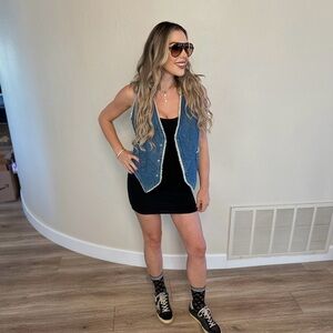 Blue Denim Sherpa-Lined Vest super vintage Levi jacket